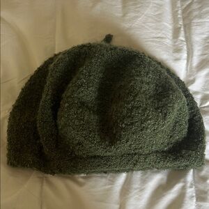 San Diego Hat Company Forest Green knit beret hat